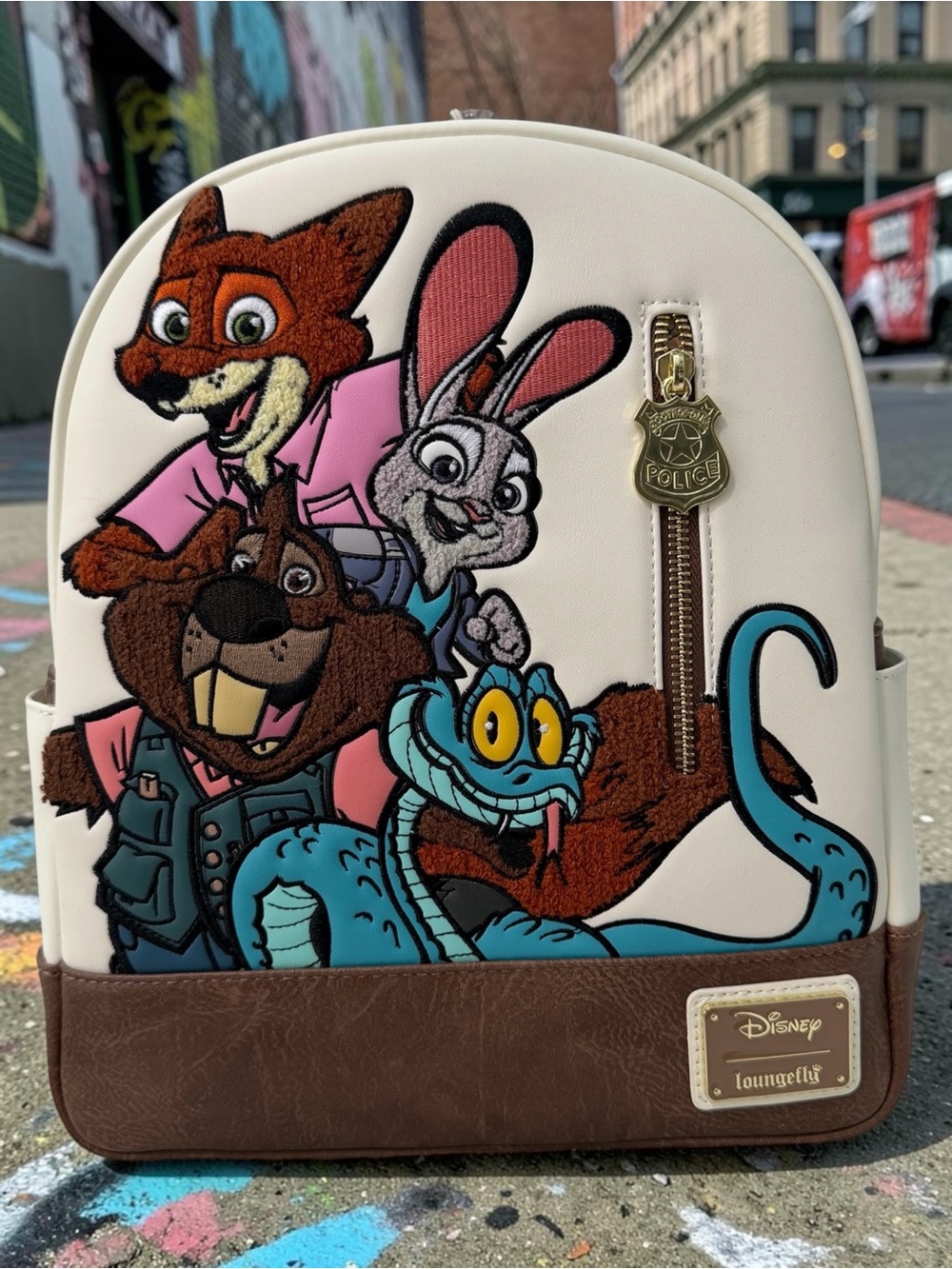 NWT Loungefly Disney Zootopia Mini Backpack Nick Judy Flash Clawhauser